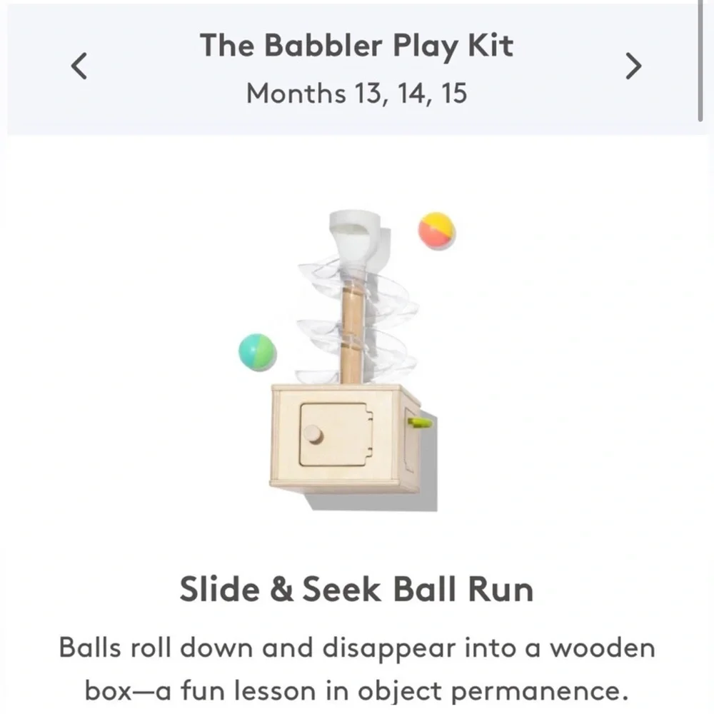 Lovevery Slide & Seek Ball Run with Balls